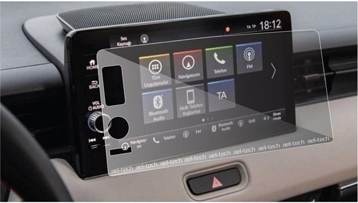 Honda ile uyumlu Civic Executive Plus 2023 2026 / HR-V 2021 2026 / ZR-V 2023 2026 9 inç Multimedia Navigasyon 9H Nano Ekran Koruyucu - Görsel 3