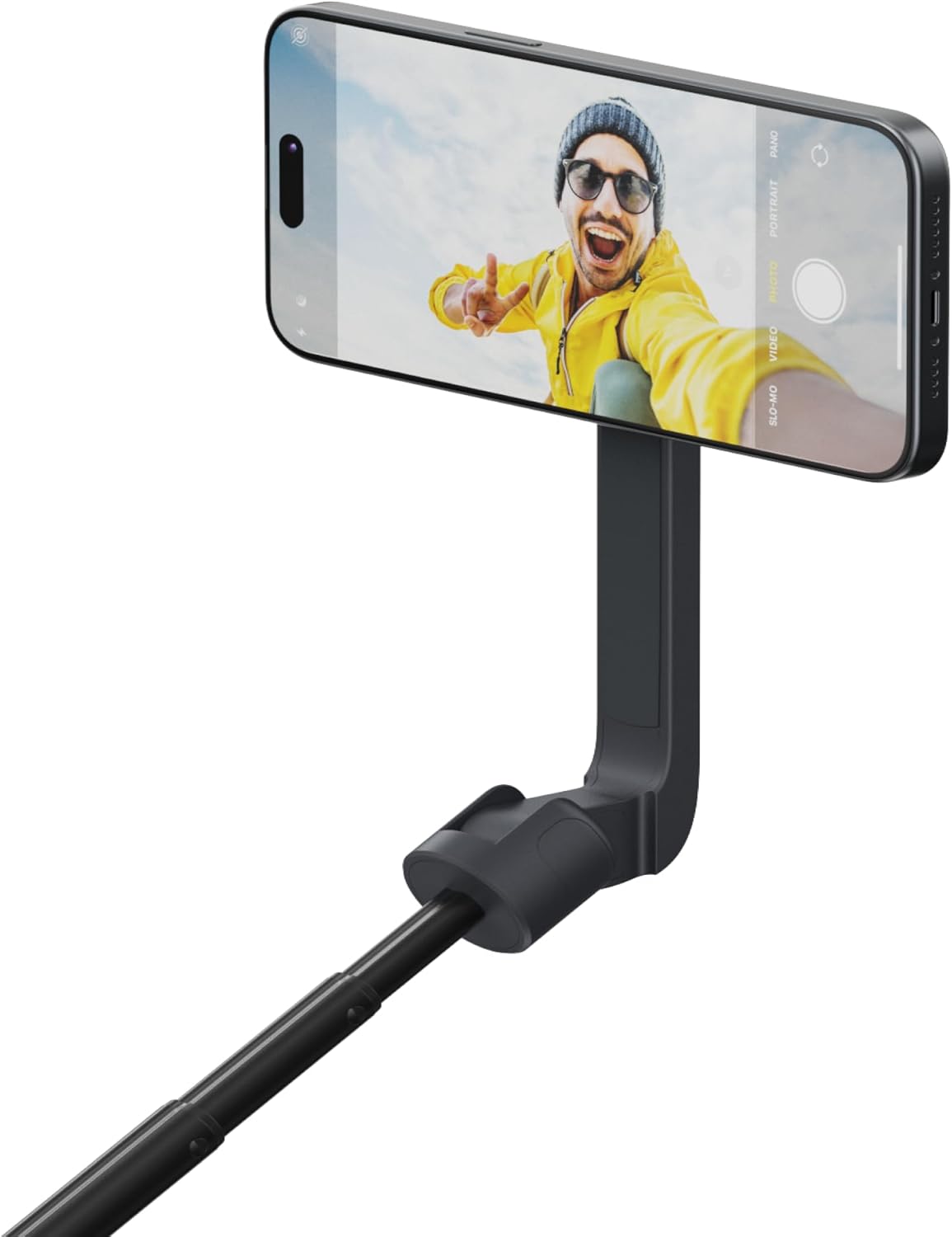 SnapStand Selfie – Manyetik Selfie Çubuğu ve Tripod – Kompakt, Katlanabilir ve Uzatılabilir, Eğim Başlı, Bluetooth Uzaktan Kumandalı, MagSafe Uyumlu – Geceyarısı