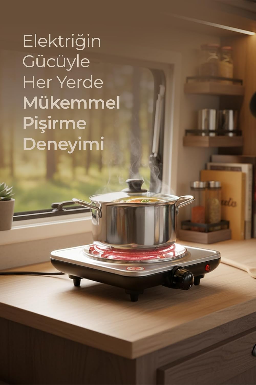 Sco-5065 Tekli Elektrikli Ocak – 5 Kademeli Isı Ayarı