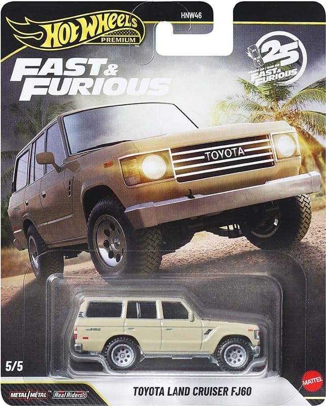 Premium Fast & Furious 25. Yıl 5'li Set BMW M5, Dodge Charger, Honda NSX Type-R, Dodge Challenger, Land Cruiser, Die-Cast Metal Arabalar HNW46 979Q - Görsel 3