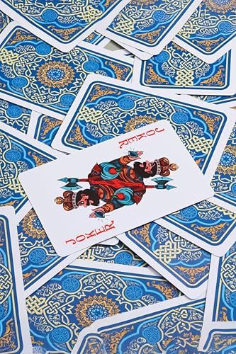 Mavi Pvc Plastik Su Geçirmez iskambil Poker Oyun Kağıdı rd60mv