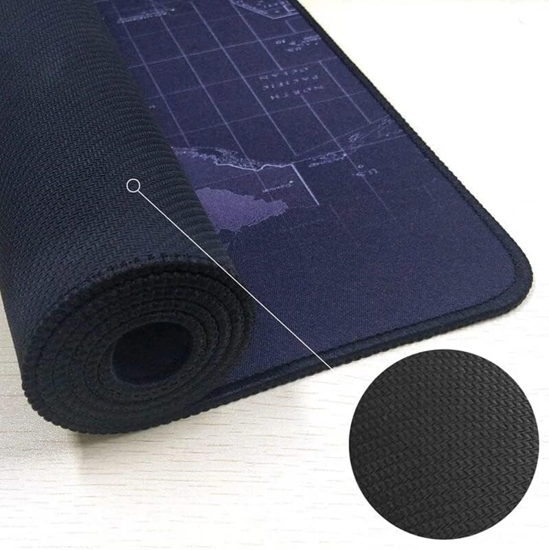 Kuzey's Büyük Boy 88x40 XXL Dünya Desenli Mouse Pad Kauçuk Kaymaz Alt Taban, Yumuşak Kumaş Oyuncu MousePad, Bilgisayar ve Dizüstü, Notebook Uyumlu 88 40 - Görsel 3
