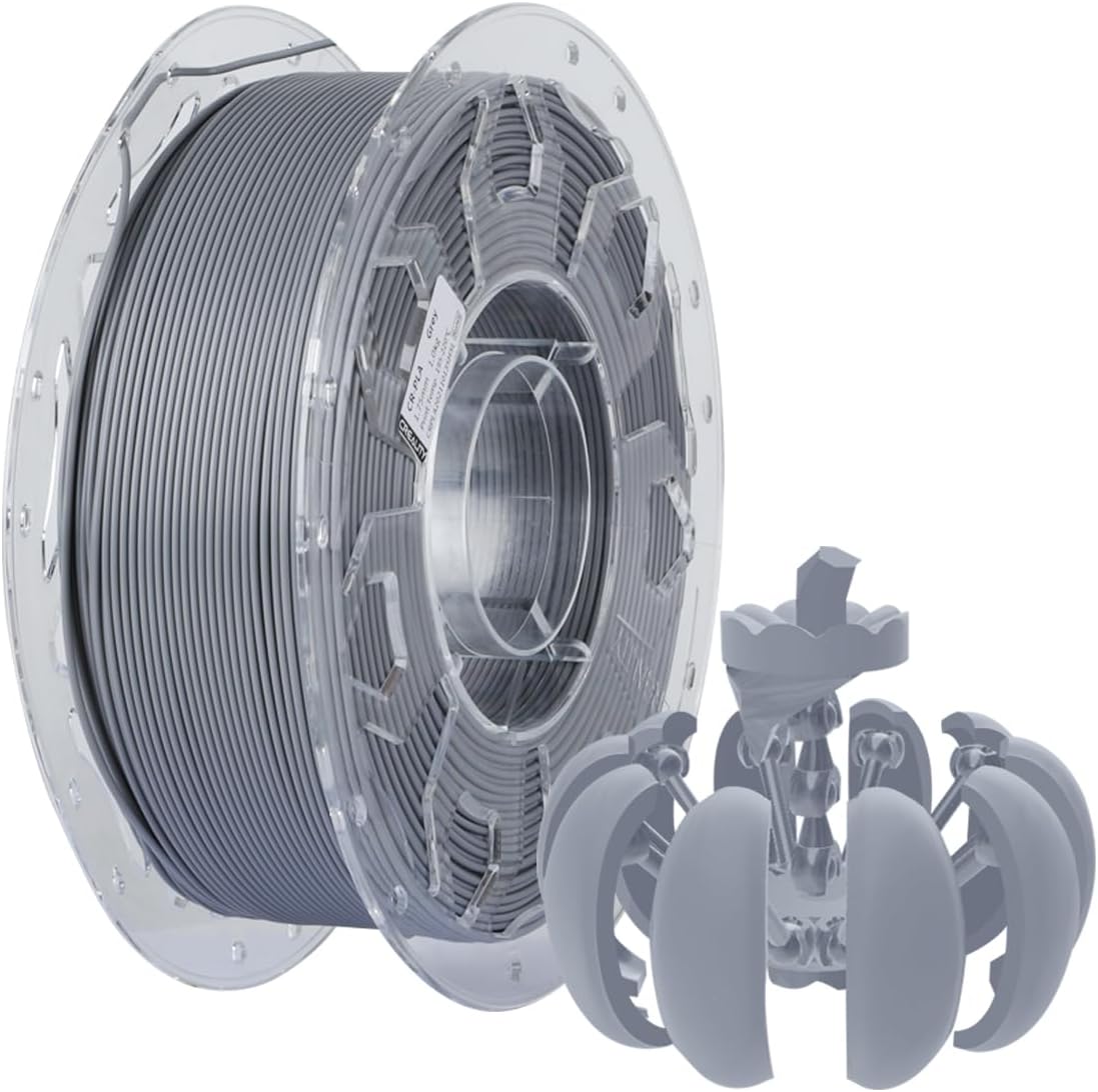 Alternative view of Creality CR-PLA Filament, 1.75mm 3D Yazıcı Filamenti, 1.0kg (2.2lbs) Makara, Çözgü Arttırılmış Tokluk Yok, Boyutsal Doğruluk ± 0.03mm Baskı Filamenti, FDM 3D Yazıcılar için Uygun (Gri)