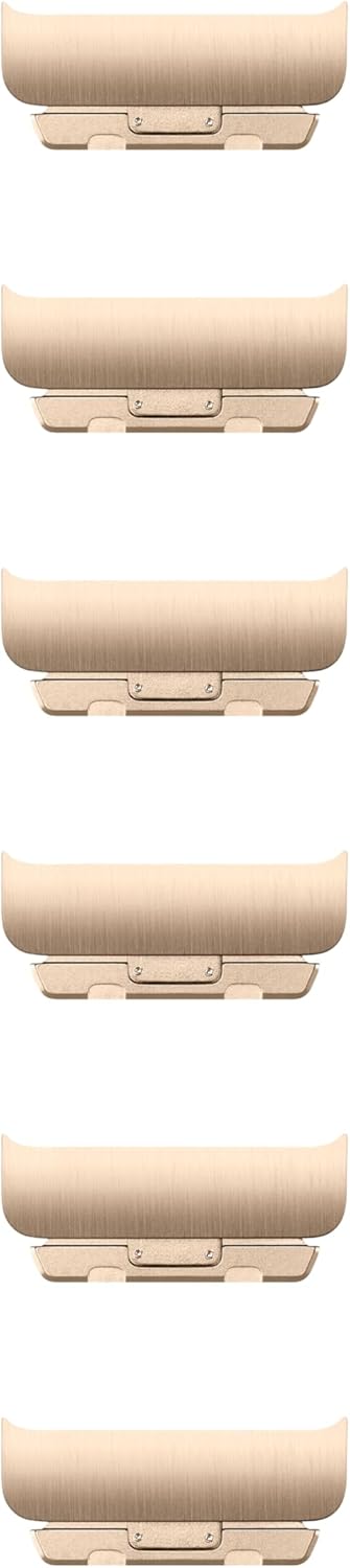 Apple Watch Band - 46 mm Baklalı Model Altın Rengi Bilezik Kiti