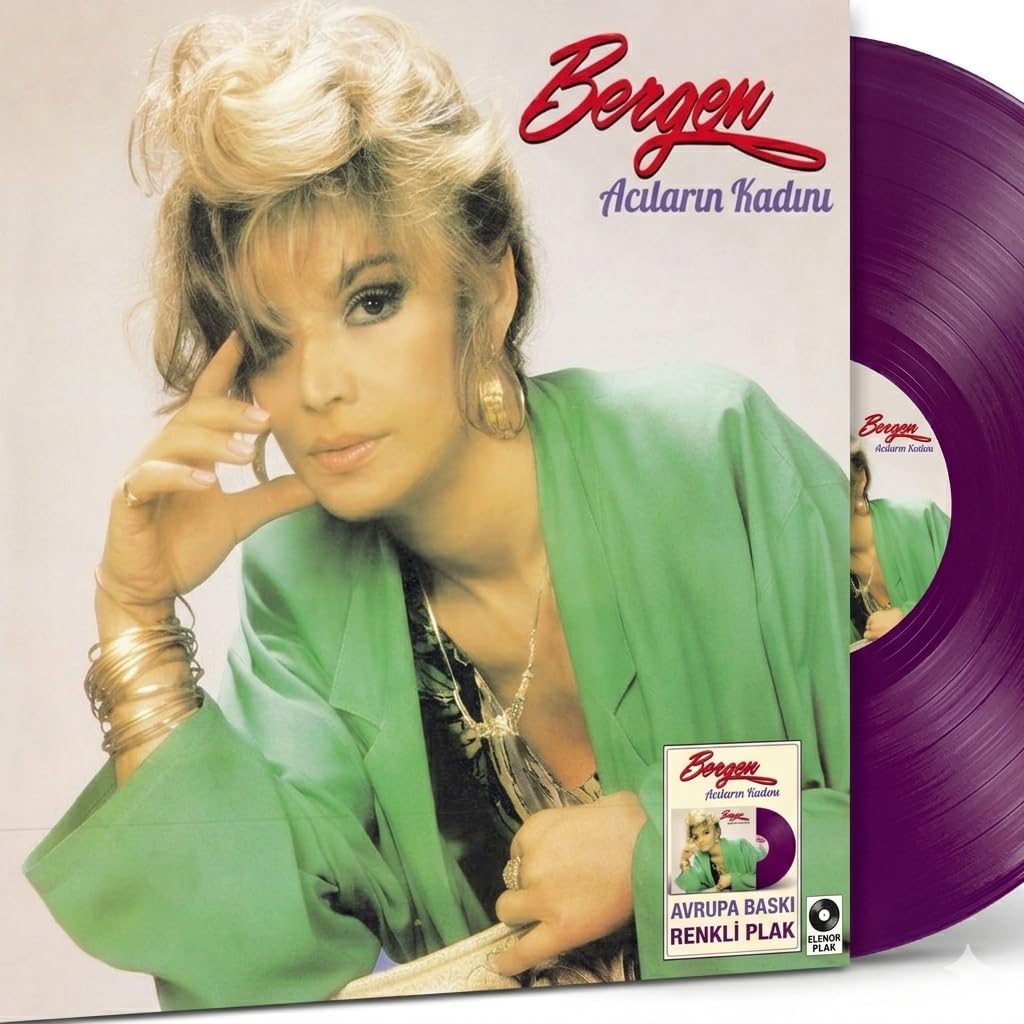 Bergen Acıların Kadını Renkli Plak, Avrupa Baskı, Mor Vinil LP - Görsel 3