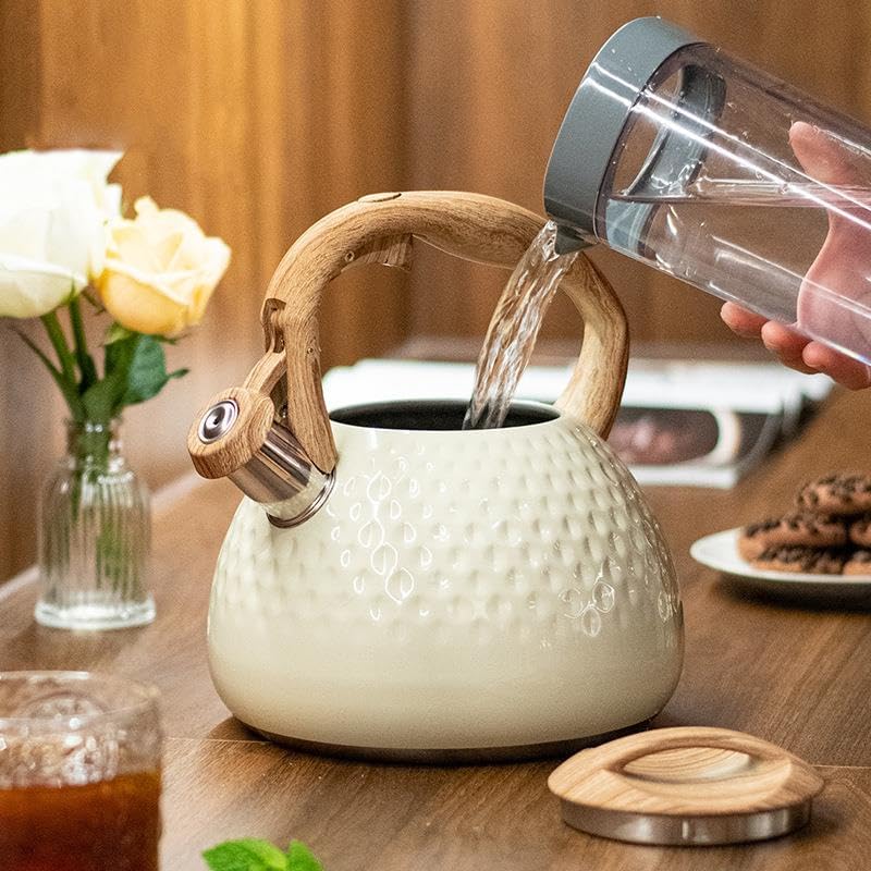 Alternative view of Modern Tasarım Düdüklü Kettle 3L Paslanmaz Çelik Ergonomik Su Isıtıcı Çaydanlık Islıklı