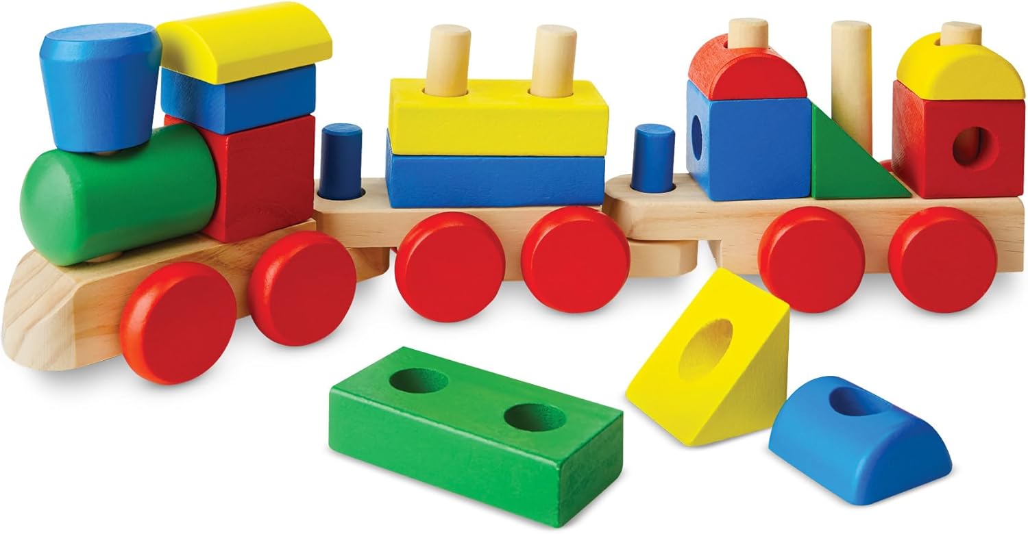 Alternative view of Melissa & Doug Ahşap Tren, 18 Parça (10572)
