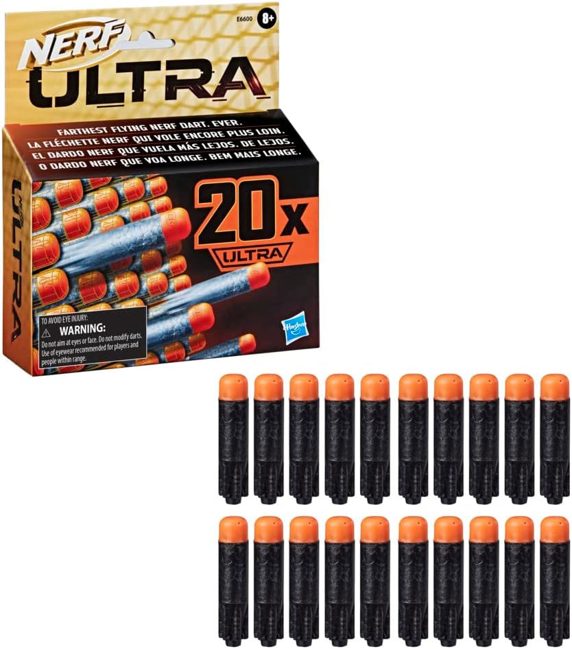 Ultra One 20'li Dart Dolum Paketi - Sadece Ultra Serisi İle Uyumlu Orijinal Yedek Mermi - En Uzak Mesafe Dartı