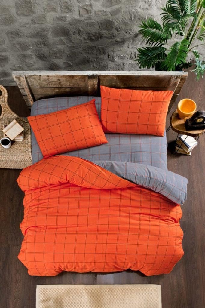 Alternative view of Orange Nevresim Takımı Çift Kişilik 4 Parça 200x220-Oranj (Oranj/Çift Kişilik)