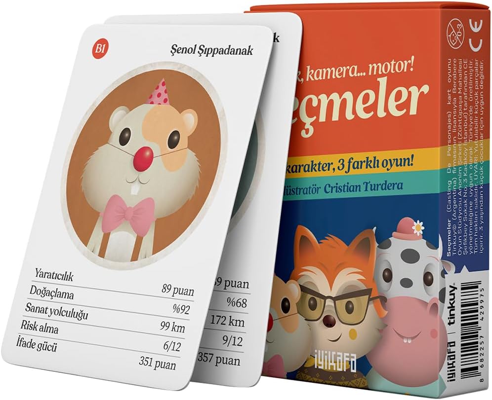 Seçmeler – Strateji Kart Oyunu | 3 Farklı Oyun Modu, Doğru Kartı İste, Beş Karakteri Topla, Oyunu Kazan | 2-10 Oyuncu 6+ Yaş | Kart Takip Odaklı Eğlence - Görsel 2