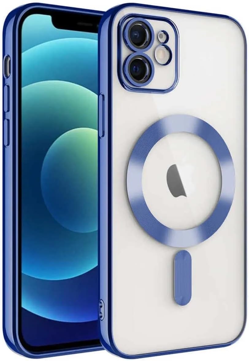 Alternative view of & AKSESUAR iPhone 11 için Magsafe ile Uyumlu Arka Kısmı Parlak Şeffaf Yapıya Sahip Kenarları Silikon Yapılı Güçlendirilmiş Mıknatıslı Kamera Lens Koruyuculu Wireless Kablosuz Şarj Destekli