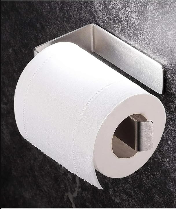 Alternative view of Paslanmaz Çelik Wc Kağıtlık Tuvalet Kağıtlığı Tuvalet Kağıdı Askısı Yapışkanlı Tasarım