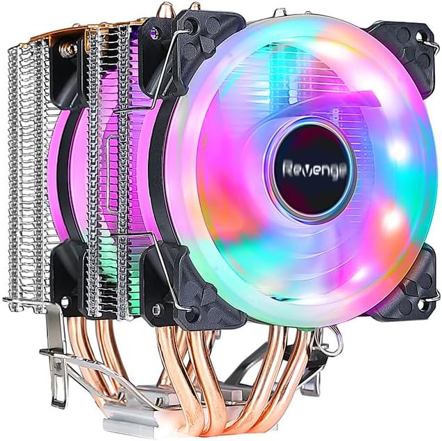 Cold Frost Rainbow Fanlı Intel AMD Uyumlu Bakır Borulu CPU Soğutucu İşlemci Fanı (Cold Frost 602) - Görsel 2