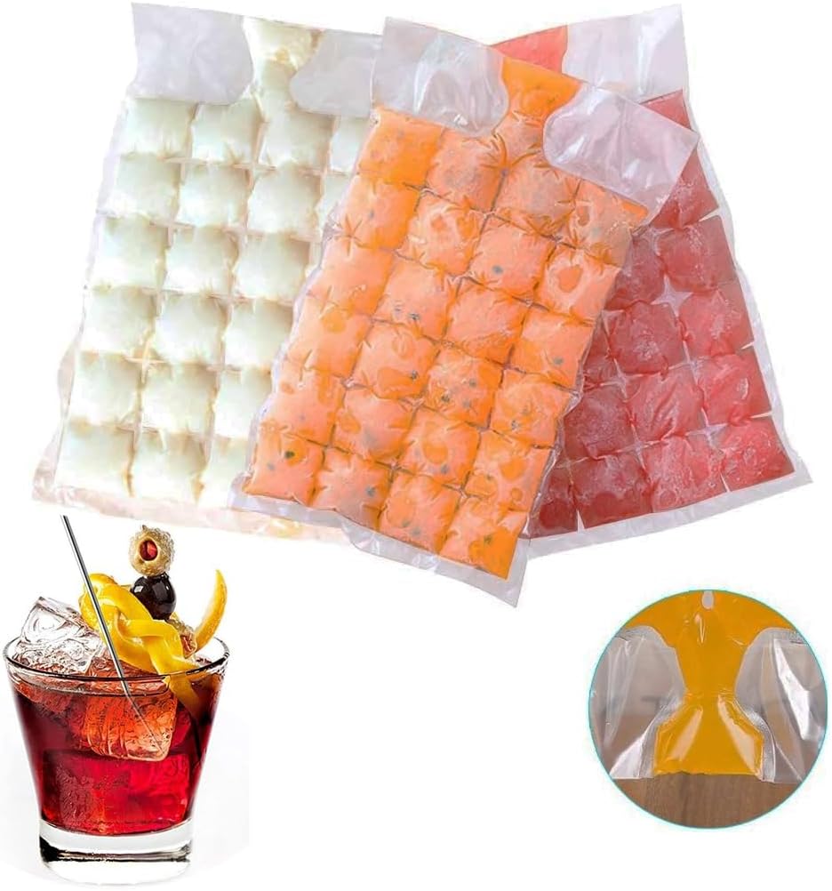 24'lü Buzluk Poşet, Buz Küpü Torbası Poşeti, 24 Buz Küpü (10'lu Paket)