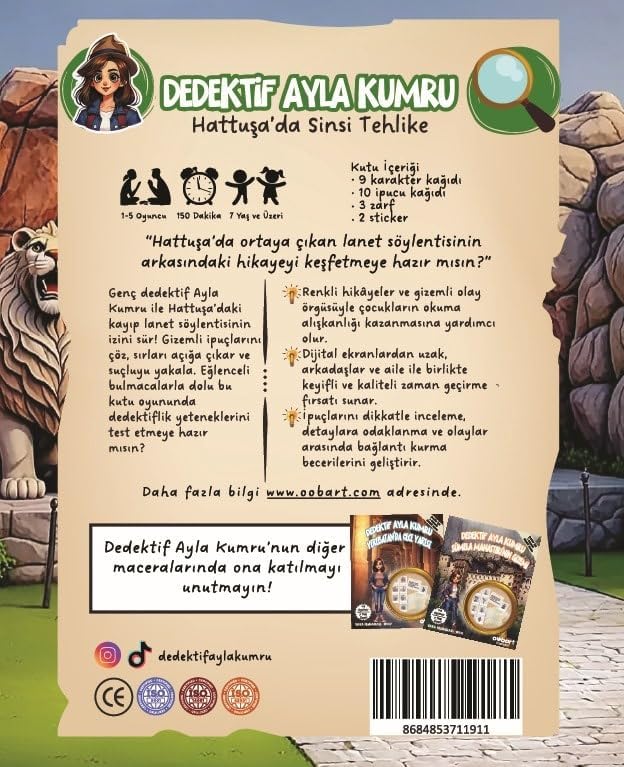 Alternative view of Dedektif Ayla Kumru Hattuşa'da Sinsi Tehlike, Çocuklar İçin Eğlenceli Dedektiflik Oyunu