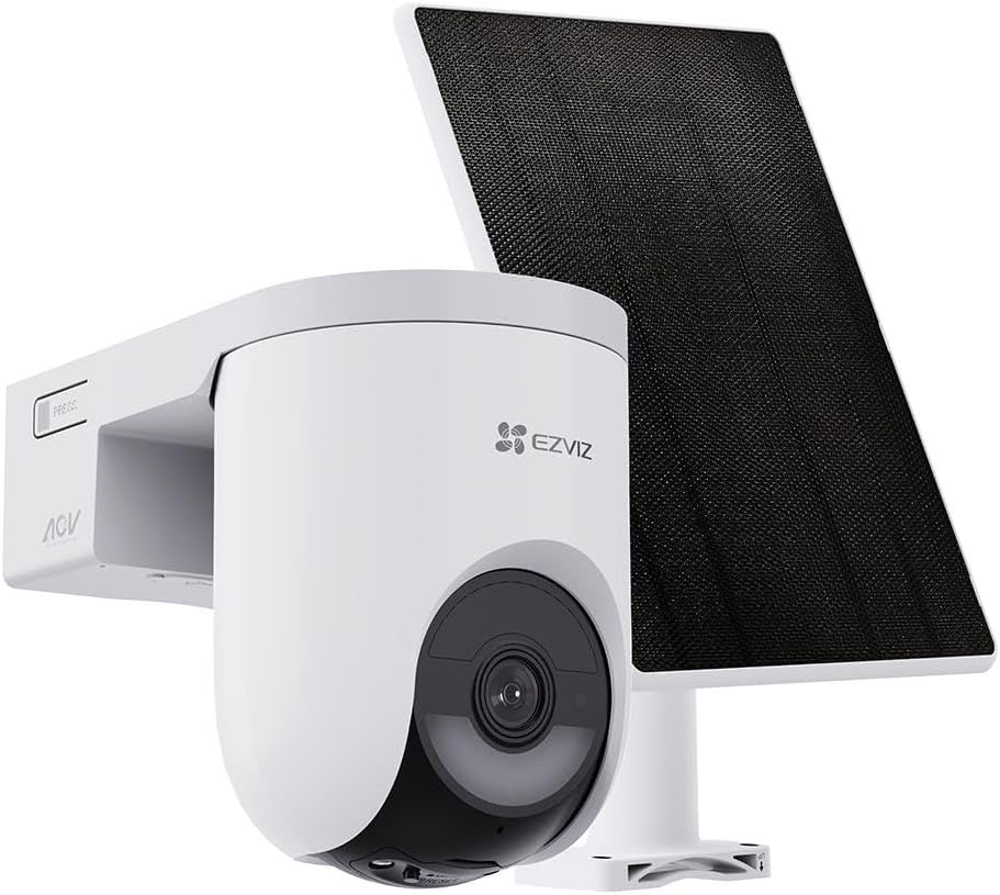 Ezviz HB8 Lite 2K⁺ Bataryalı 360° Dönebilen Kamera + 5W Güneş Paneli Kiti - Görsel 3