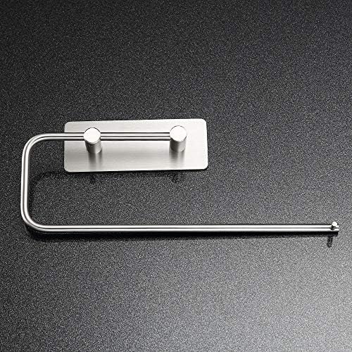 Paslanmaz Çelik Kağıt Rulo Havlu Tutucu Peçetelik - inox - Kendinden Yapışkanlı - Görsel 3