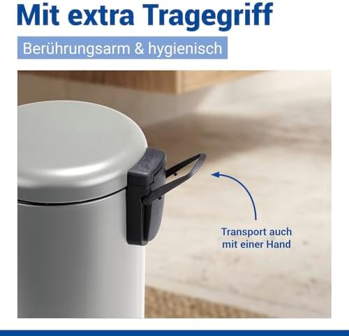 Leman Taupe 3L Entegre Atık Torbası Tutuculu Kozmetik Pedal Kutusu Gri - Gri-Kahverengi