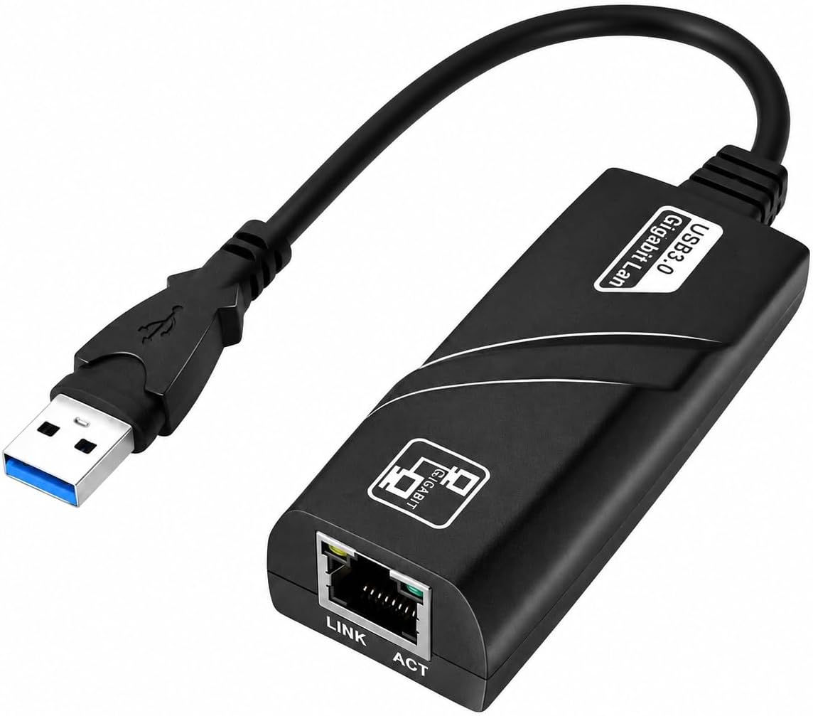 PX-2035 USB 3.0 Gigabit Ethernet Adaptör, 1000Mbps USB to RJ45 LAN Dönüştürücü, USB Network Çevirici, PC Notebook İçin Kablolu İnternet Adaptörü, 10/100/1000Mbps Gigabit USB İnternet Çevirici