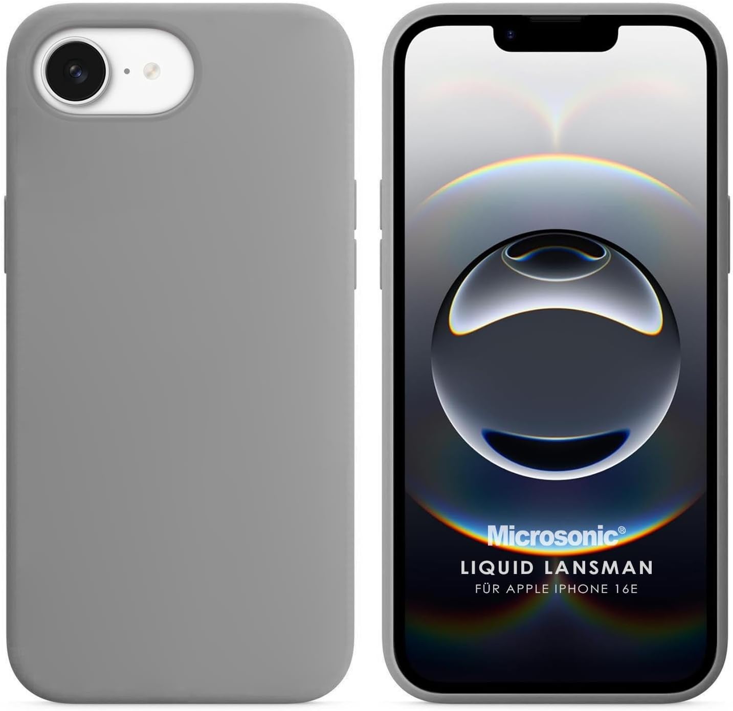 Alternative view of Apple iPhone 17e için Kılıf Liquid Lansman Silikon Gri [iPhone 17e ile Uyumlu Kılıf - Gri]