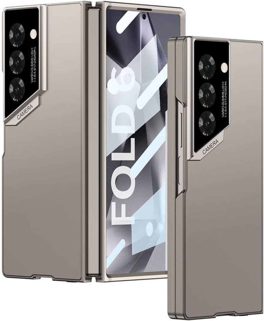 Galaxy Z Fold 6 Kılıf Ultra İnce Kamera Korumalı Sert Rubber Zore 3. Seri Procase Kapak-Titanyum-Gri - Görsel 3