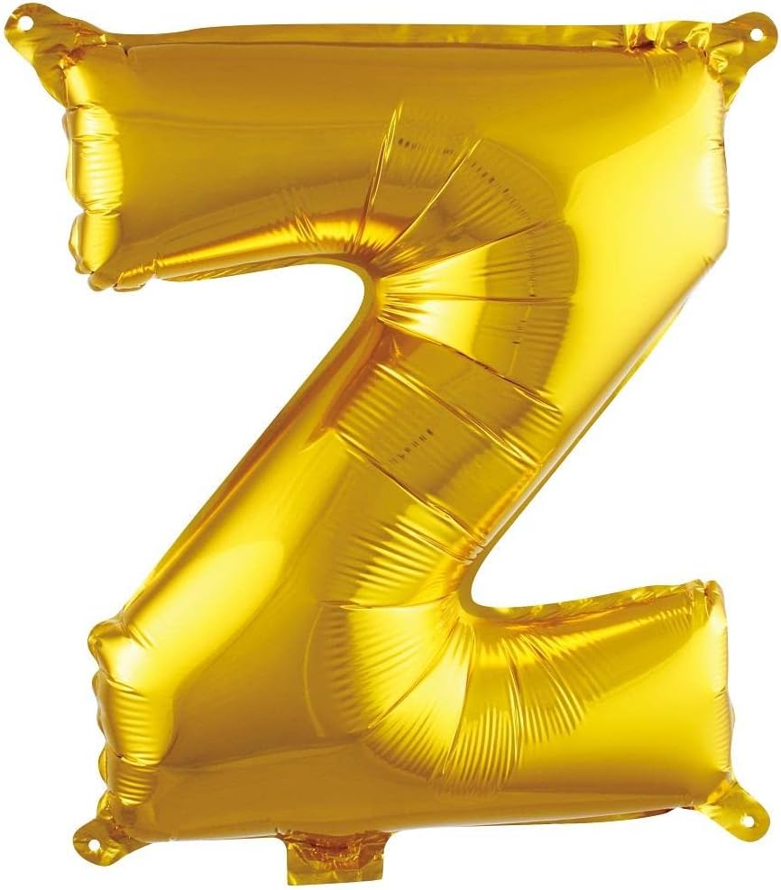 Z Harfi 16 İnç Gold Renk Folyo Balon 36 CM (Altın)