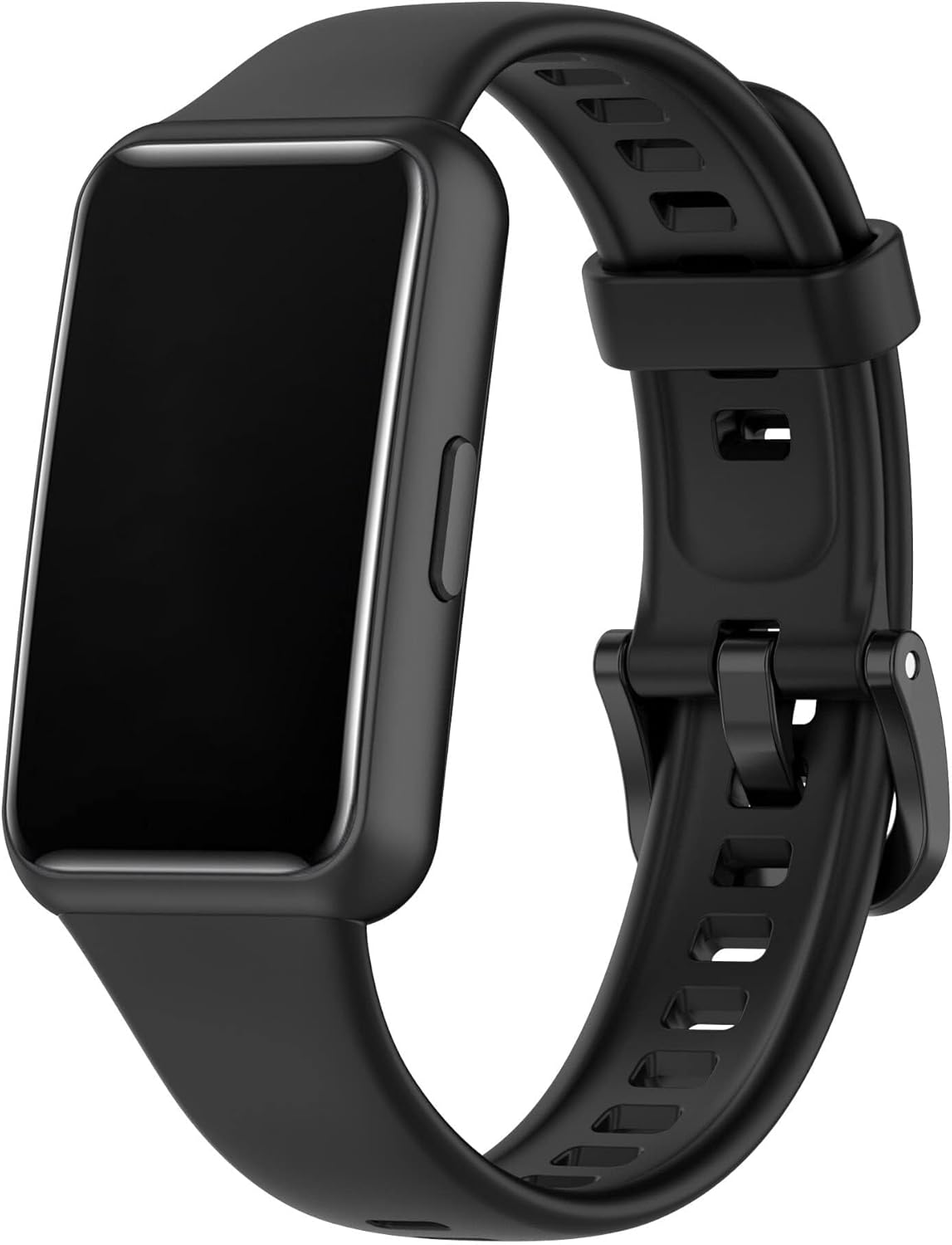 Band 7 ile uyumlu Saat Kayışı Ent Kaliteli Mi Band 7 ile uyumlu Spor Saat Kontrast Renkli Lagniappe Silikon Kordon (Siyah) - Görsel 2