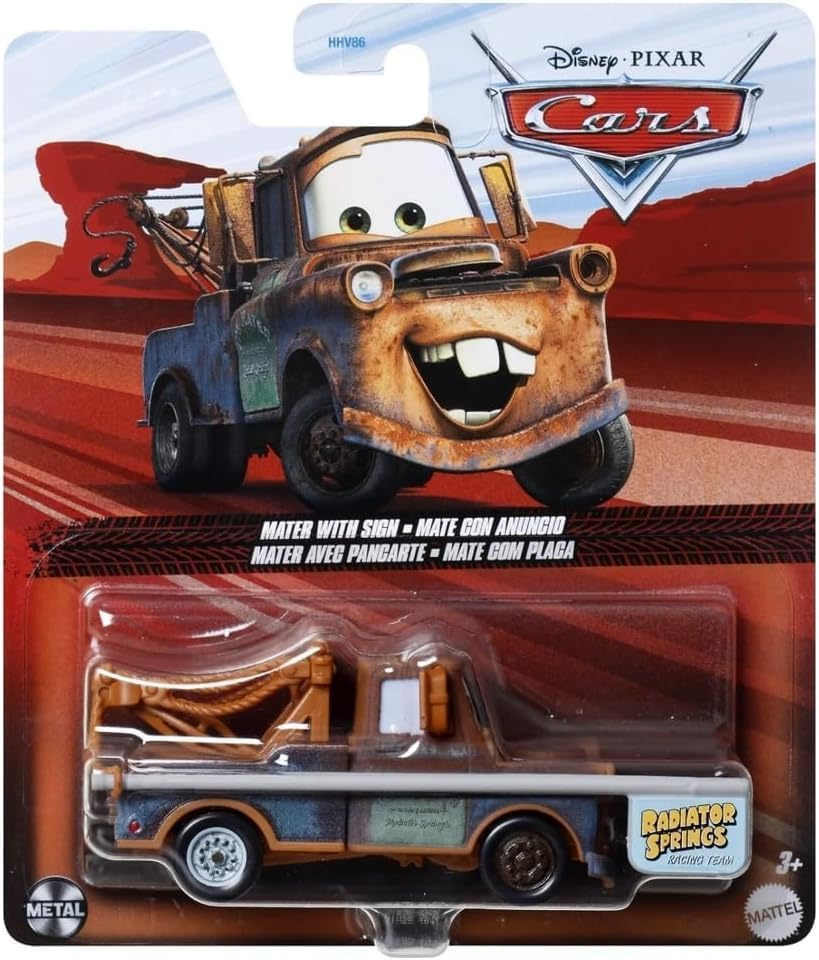 Cars Tekli Karakter Araçlar MATER WITH SIGN DXV29-HTX86 - Görsel 3