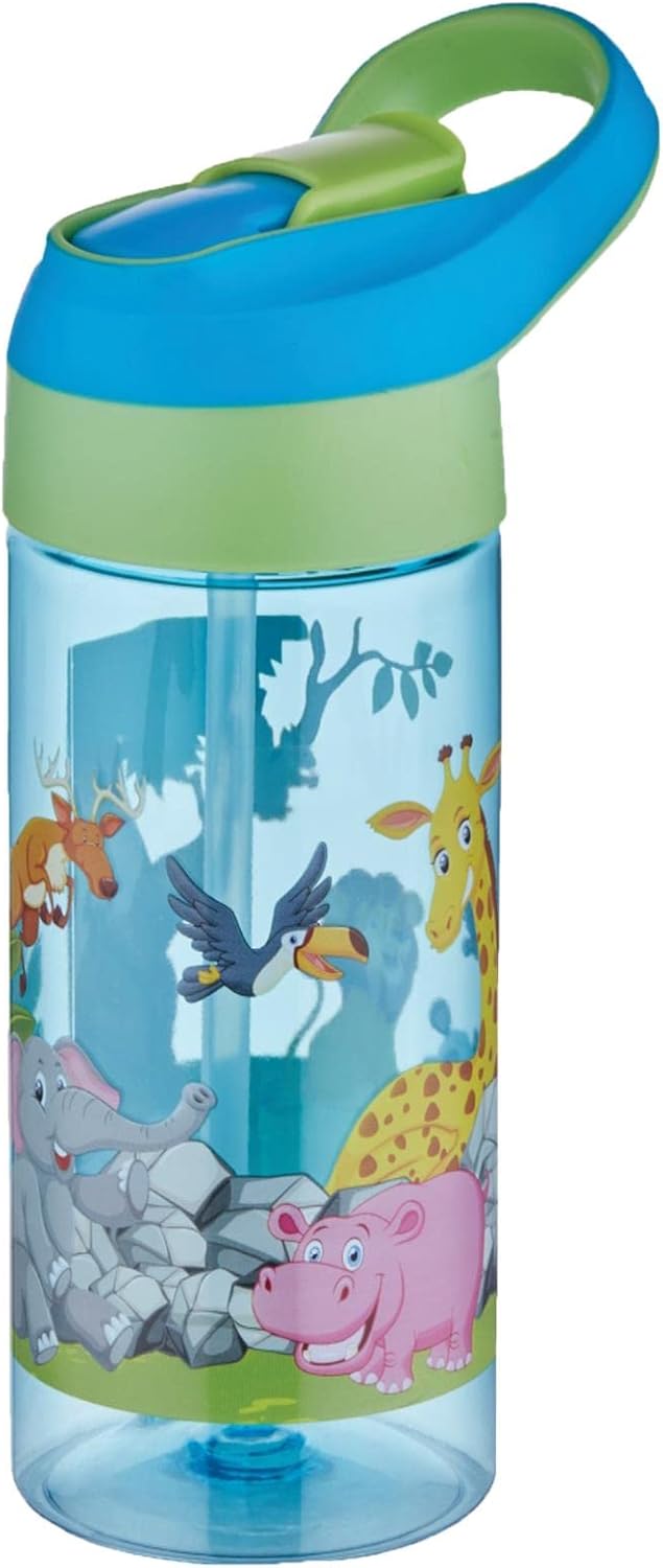 500ml Tritan Kalın Pipetli Çocuk Okul Su Matarası