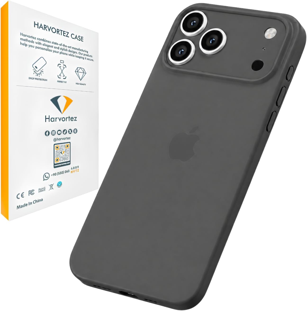 Alternative view of iPhone 17 Kılıf 6.3" ile Uyumlu, Ultra İnce Cep Telefon Kılıfı, Kamera Bölge Koruyucu, Ekstra Tuş Takımı, TPU Malzeme BPA İçermez, Kolay Temizlenebilir Phone Case - Saydam Siyah