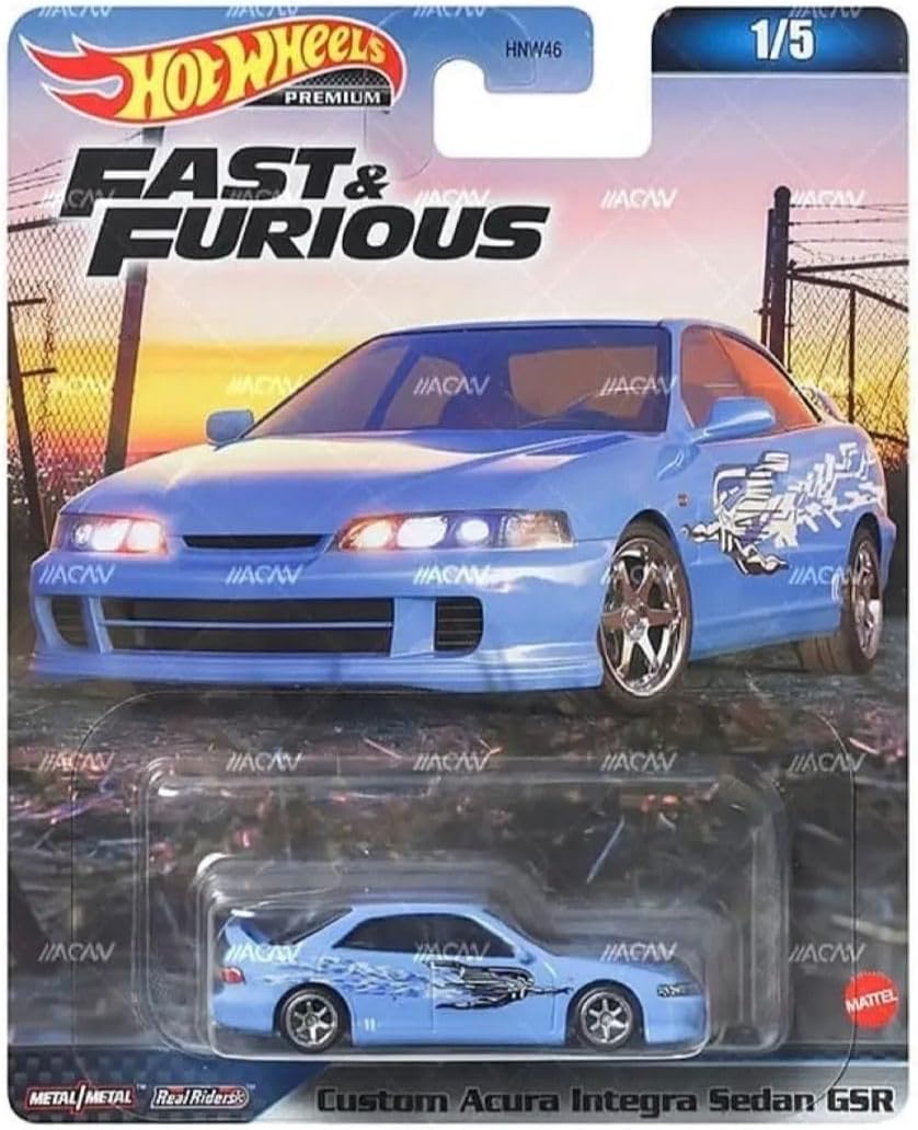 Mattel Premium Fast And Furious Acura Integra Sedan Gsr Hızlı Ve Öfkeli Oyuncak Araba Tekli,TRY0011 - Görsel 2
