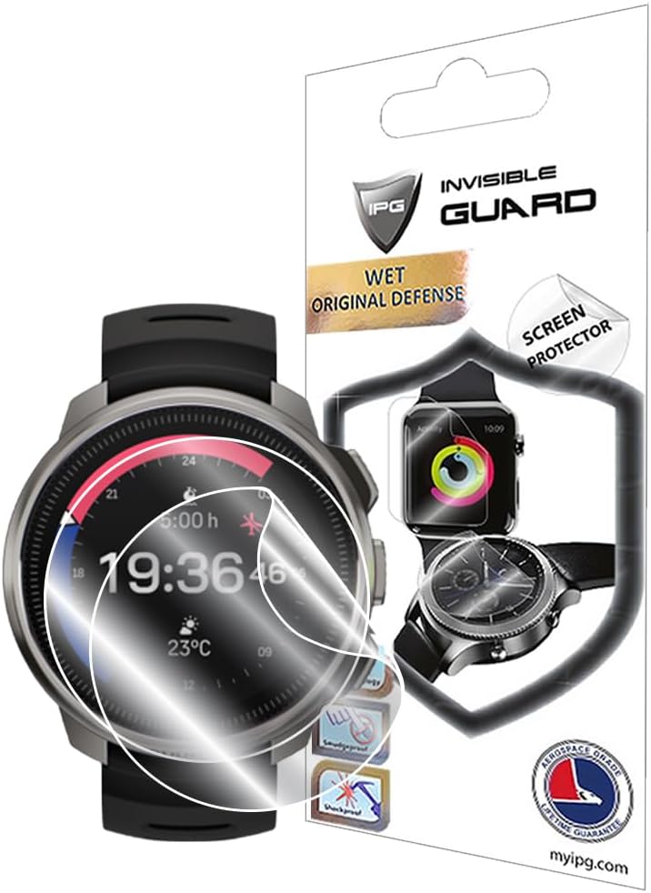 Suunto Okyanus Dalış Bilgisayarı GPS İzle Hidrojel Ekran Koruyucu (2 Adet) Görünmez HD Şeffaf Film Çizilmez Koruması-Pürüzsüz/Kendi Kendini İyileştirme/Kabarcıksız Okyanus için - Görsel 2