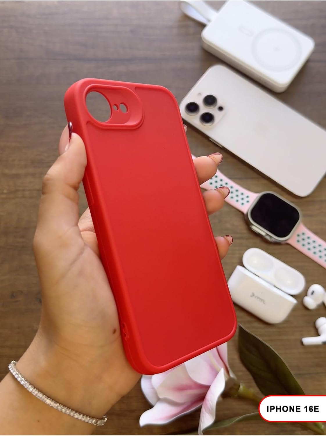 Kamera Korumalı Darbeye Dayanıklı Renk Atmayan Keep Silikon Kılıf Kırmızı iPhone 16e ile uyumlu - Görsel 2