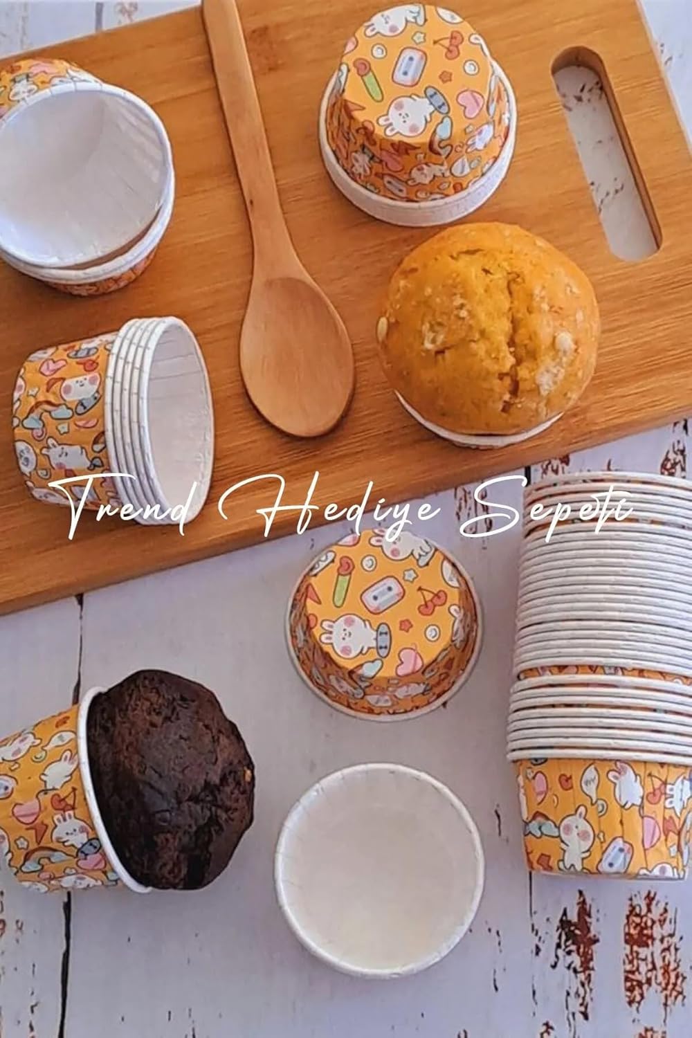 Alternative view of Cupcake Muffin Kalıbı, Kek Kapsülü, Tavşan Desenli 50'li