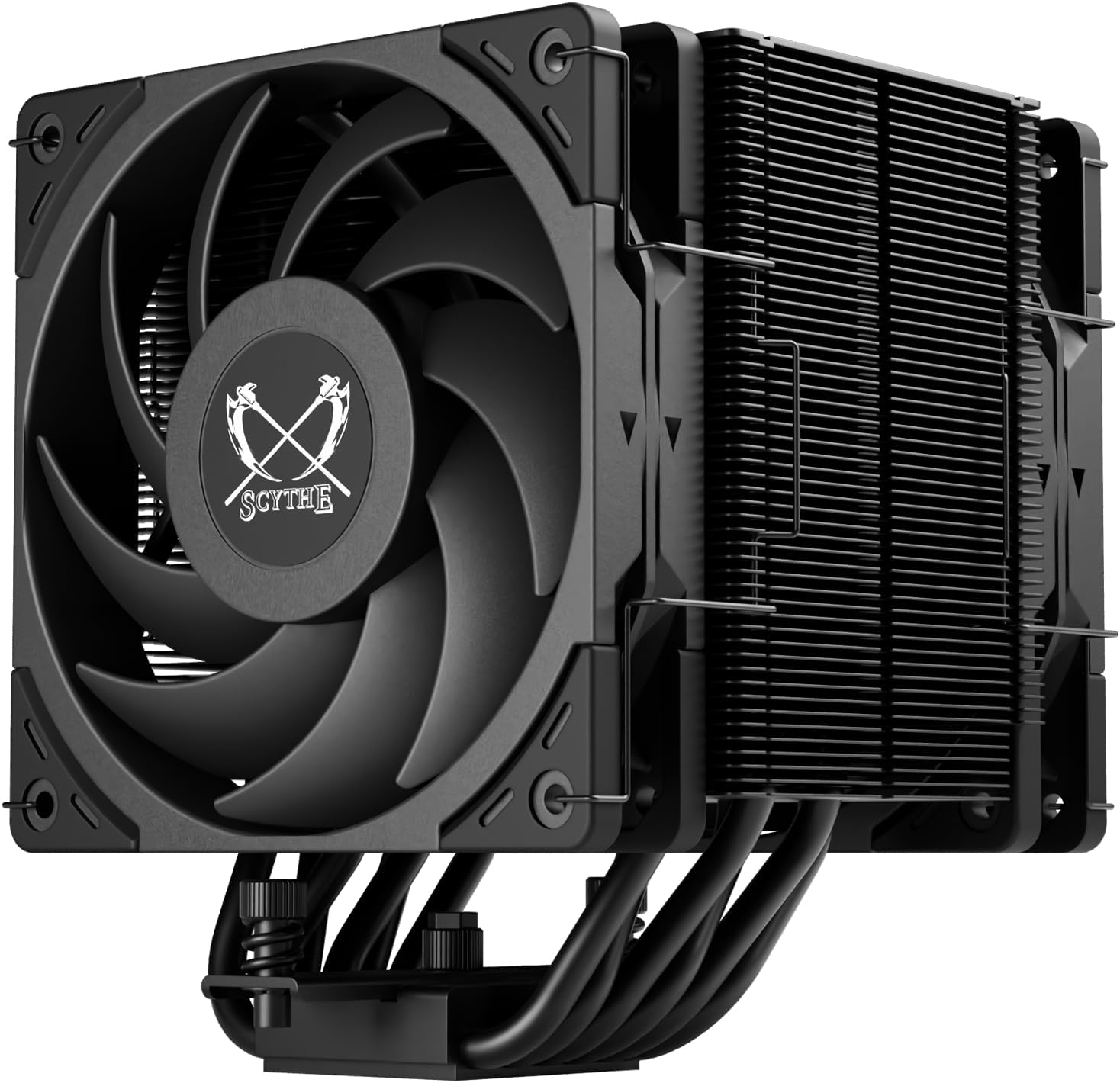 Alternative view of Scythe Mugen 6 Dual Fan Black Edition CPU Hava Soğutucu, Intel LGA1700, LGA1151, AMD AM5, AM4 Desteği, 120mm, Tek Kule, Alüminyum Üst Kapak (Mugen 6 Dual Fan Black Edition)