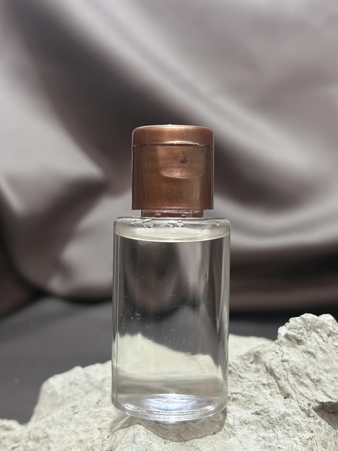 50 Adet 50 ML Boş Plastik Şişe OM62 Bronz Kapak