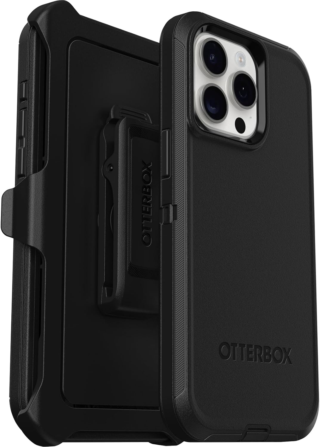 Defender Iphone 15 Pro Max Için Kılıf, Darbeye Dayanıklı, Düşmeye Dayanıklı, Ultra Sağlam, Koruyucu Kılıf, 5X Askeri Standartlara Göre Test Edilmiştir, Siyah