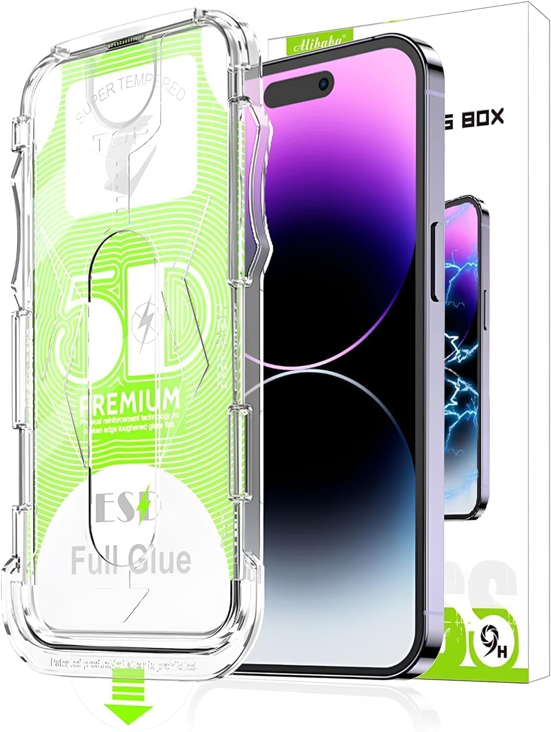 Alternative view of & AKSESUAR Apple iPhone Xs Max-11 Pro Max ile Uyumlu Cam Ekran Koruyucu Kolay Kurulum Aparatlı Tam Uyumlu Glass Full Cover