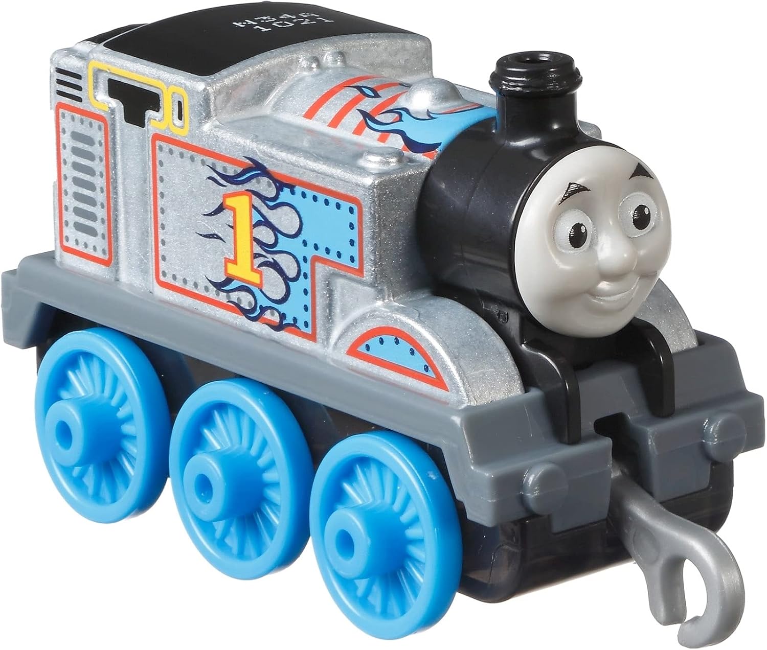 Mattel Thomas & Die-Cast Engine, Silver and Blue Metal Engine Thomas