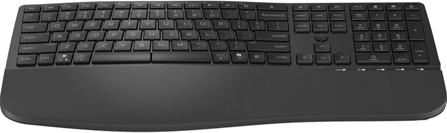 Alternative view of HP 680 Comfort Çift Modlu Unifying Bluetooth Kablosuz Klavye Siyah 8T6L8AA