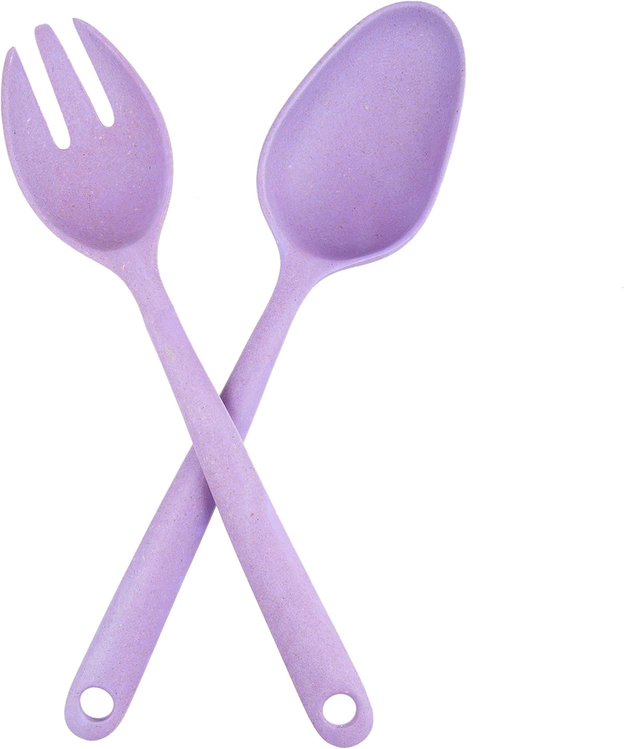 Alternative view of Salata Kaşık,Çatal Seti Bambu Çevreci Model,Mor