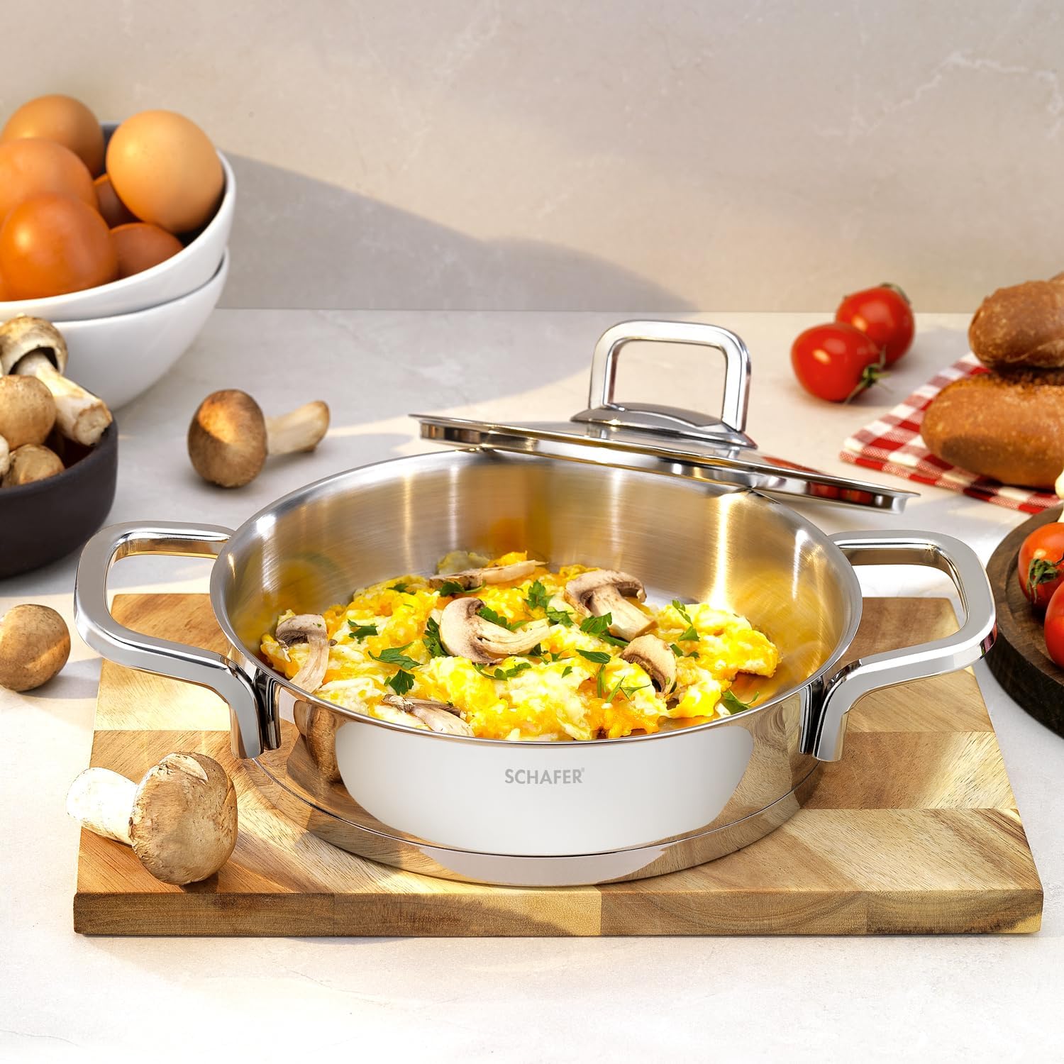 Alternative view of New Stahl Çelik Kapaklı Sahan 22 Cm 2 Parça-Inox