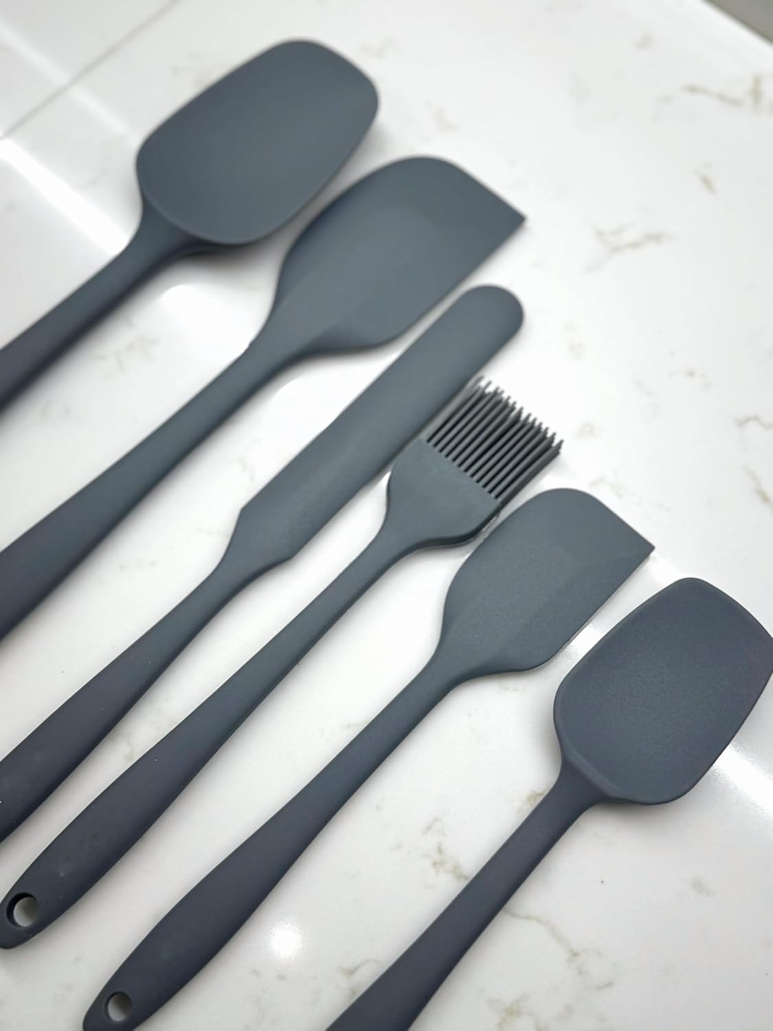 Silikon Spatula (6, Gri, M) - Görsel 2