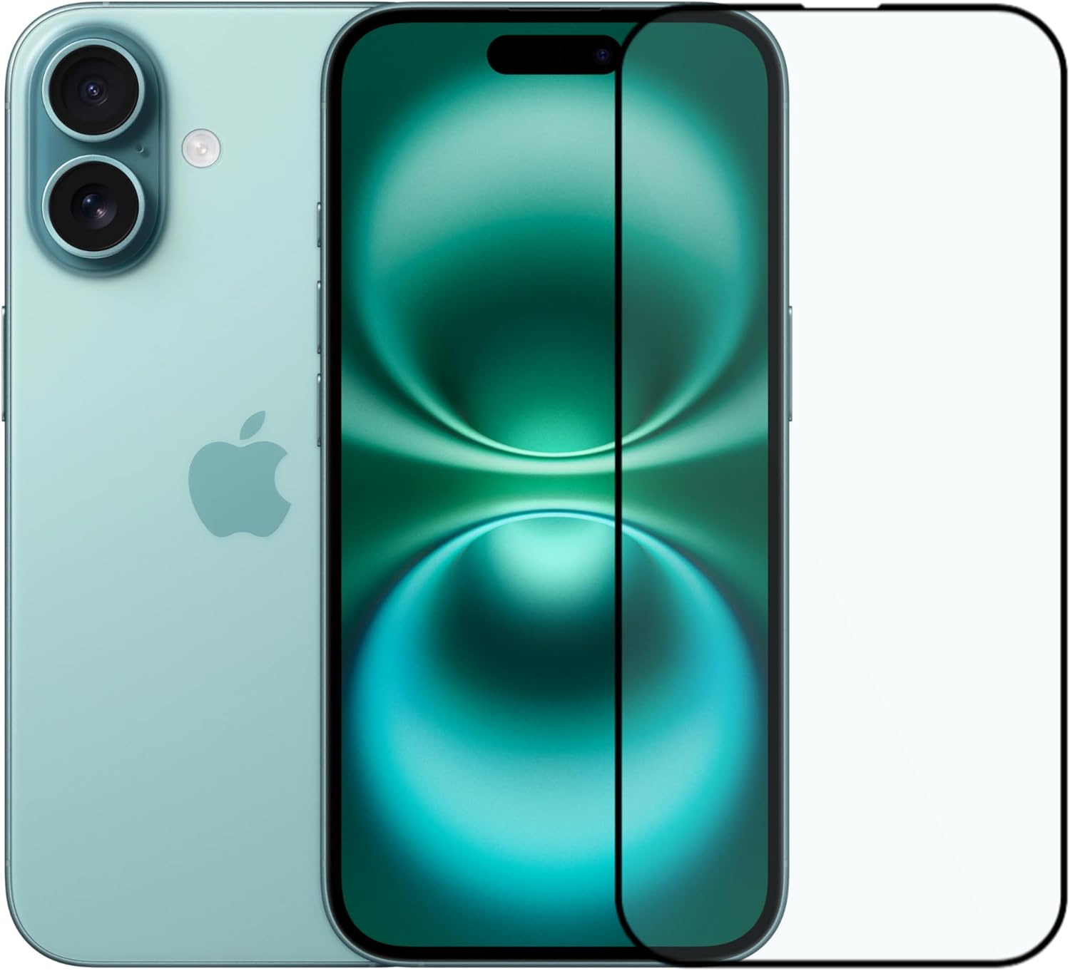 Alternative view of Tam Kaplayan Parmak İzi Bırakmayan Safir Ekran Koruyucu Cam, iPhone 16 İle Uyumlu