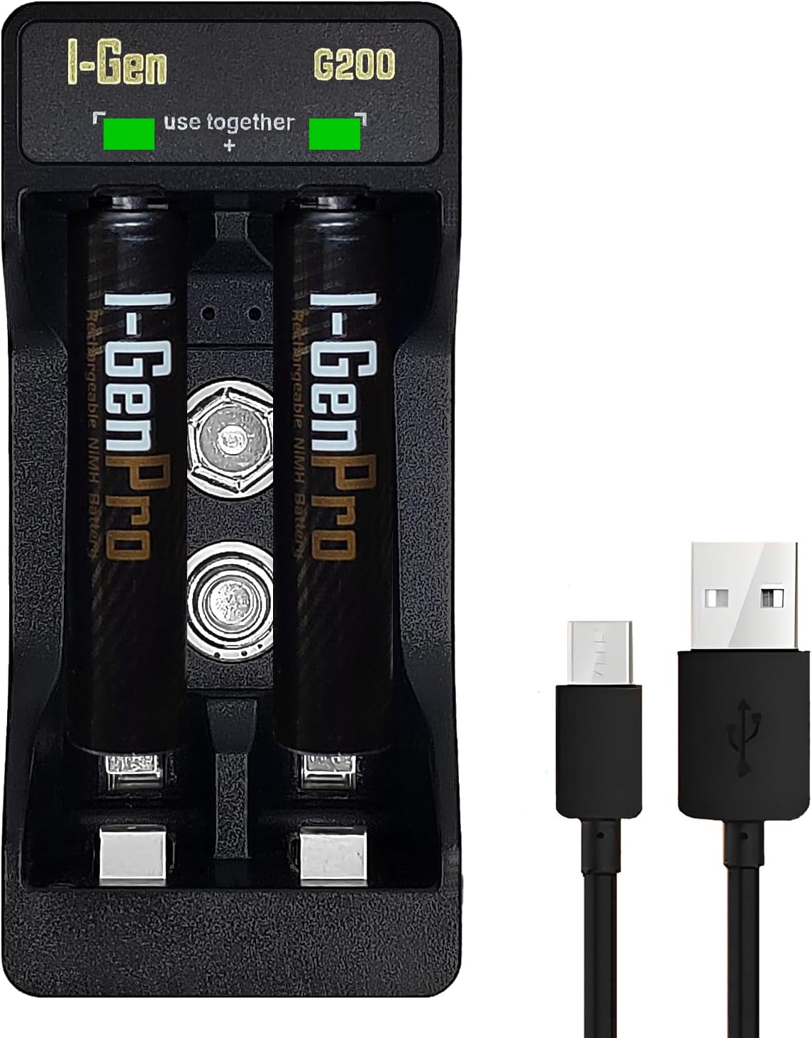 I-Gen Batteries G211 2'li AA/AAA/9V Pil Şarj Aleti + 2 Adet Aaa Pro 1100 Mah 1.2V Ni-Mh Ince Şarjlı Kalem Pilli Set