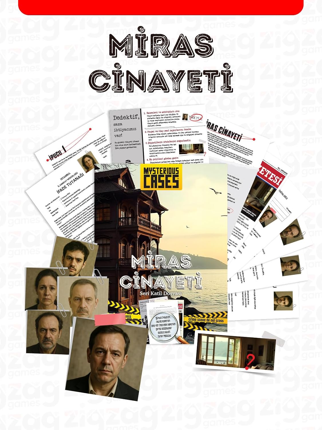 Alternative view of Cases Miras Cinayeti, Dedektif Kutu Oyunu, Seri Katil Dosyası, 16+ Yaş