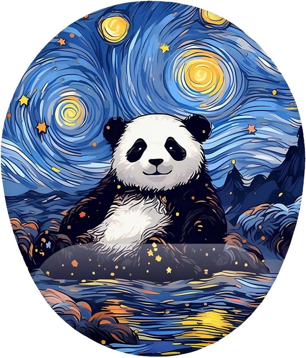 Van Gogh Panda Bilek Destekli Mouse Pad