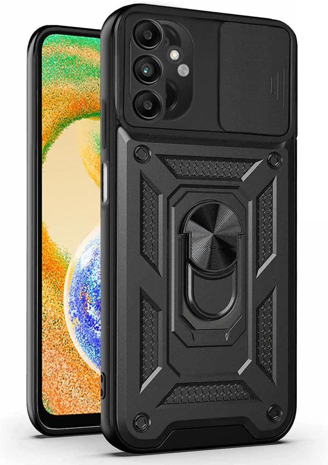Alternative view of Galaxy A04S için Kılıf Impact Resistant Siyah [Galaxy A04S ile Uyumlu Kılıf - Siyah]