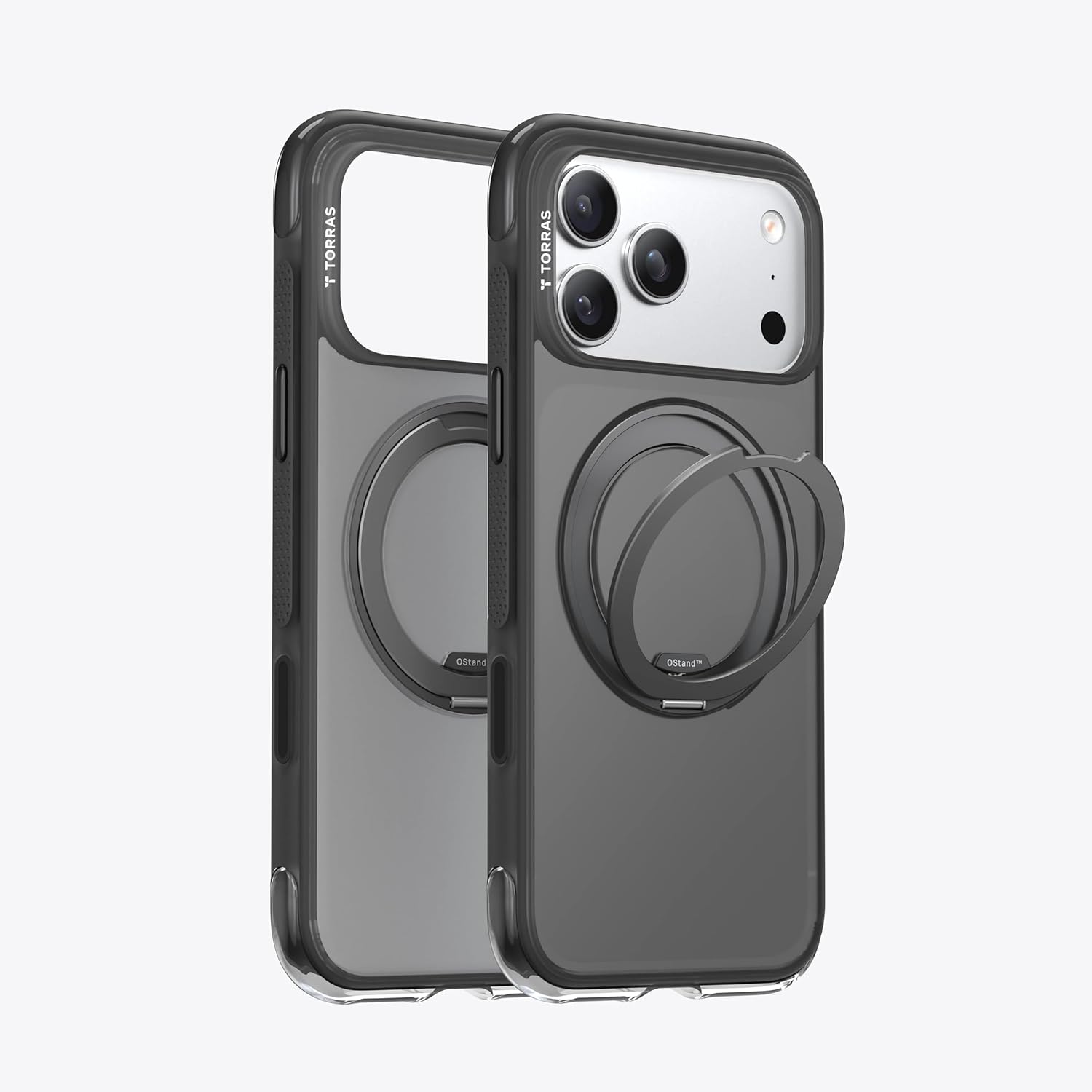 TORRAS O3 Air iPhone 17 Pro Uyumlu Kılıf, 360° Manyetik Standlı, MagSafe Uyumlu, Askeri Düzey Darbe Korumalı, İnce ve Şık Telefon Kılıfı