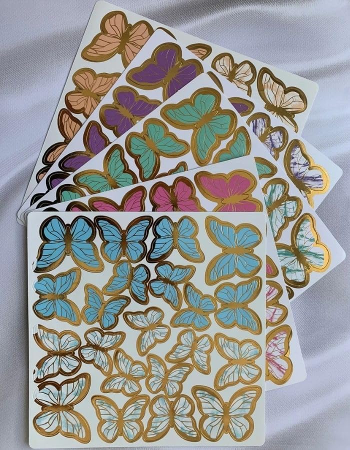 Alternative view of Siyah Gold Varaklı Kelebek Pasta Dekor Süs 42 Adet